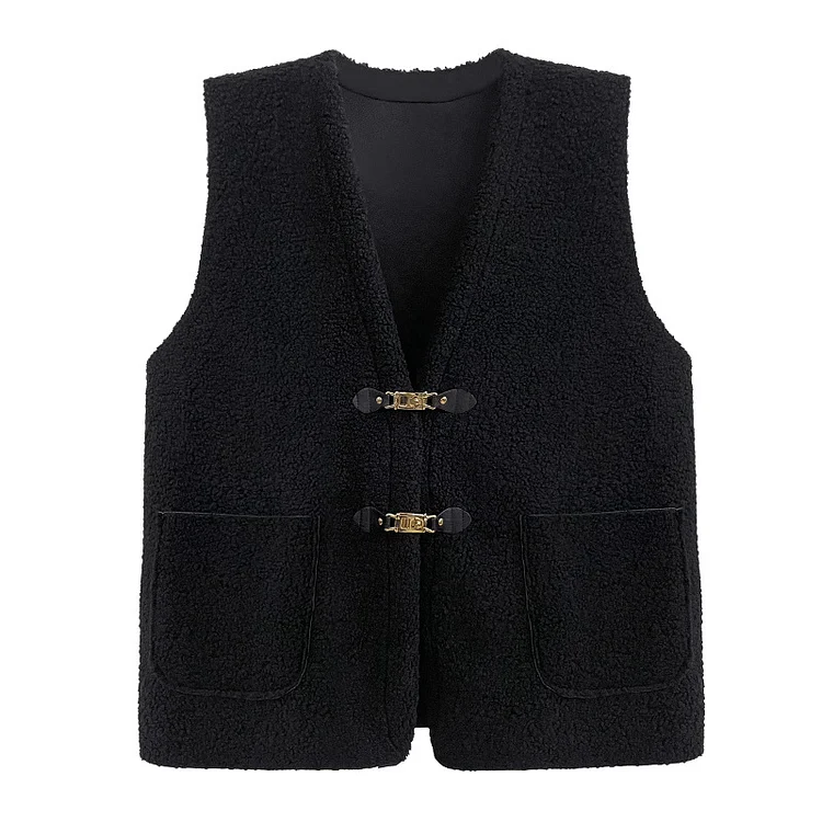 Niche Design Lambswool Vest Jacket - yankia