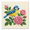 Rose Bird Partial Bead Embroidery Kit 11CT Pre-Printed Bead Cross stitch 36*36CM
