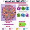 DIY Pre-Framed Mandala Butterfly Button Art Canvas Kit