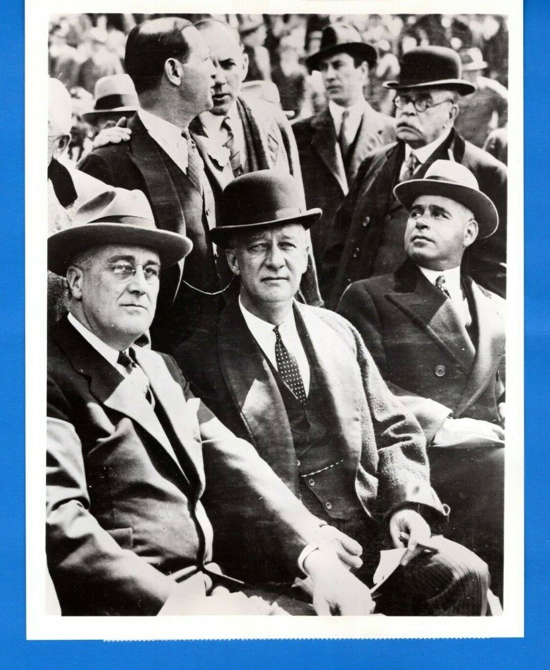 FDR ROOSEVELT ALFRED SMITH HERBERT LEHMAN Vintage 7x9 Promo Press Photo Poster painting 1964