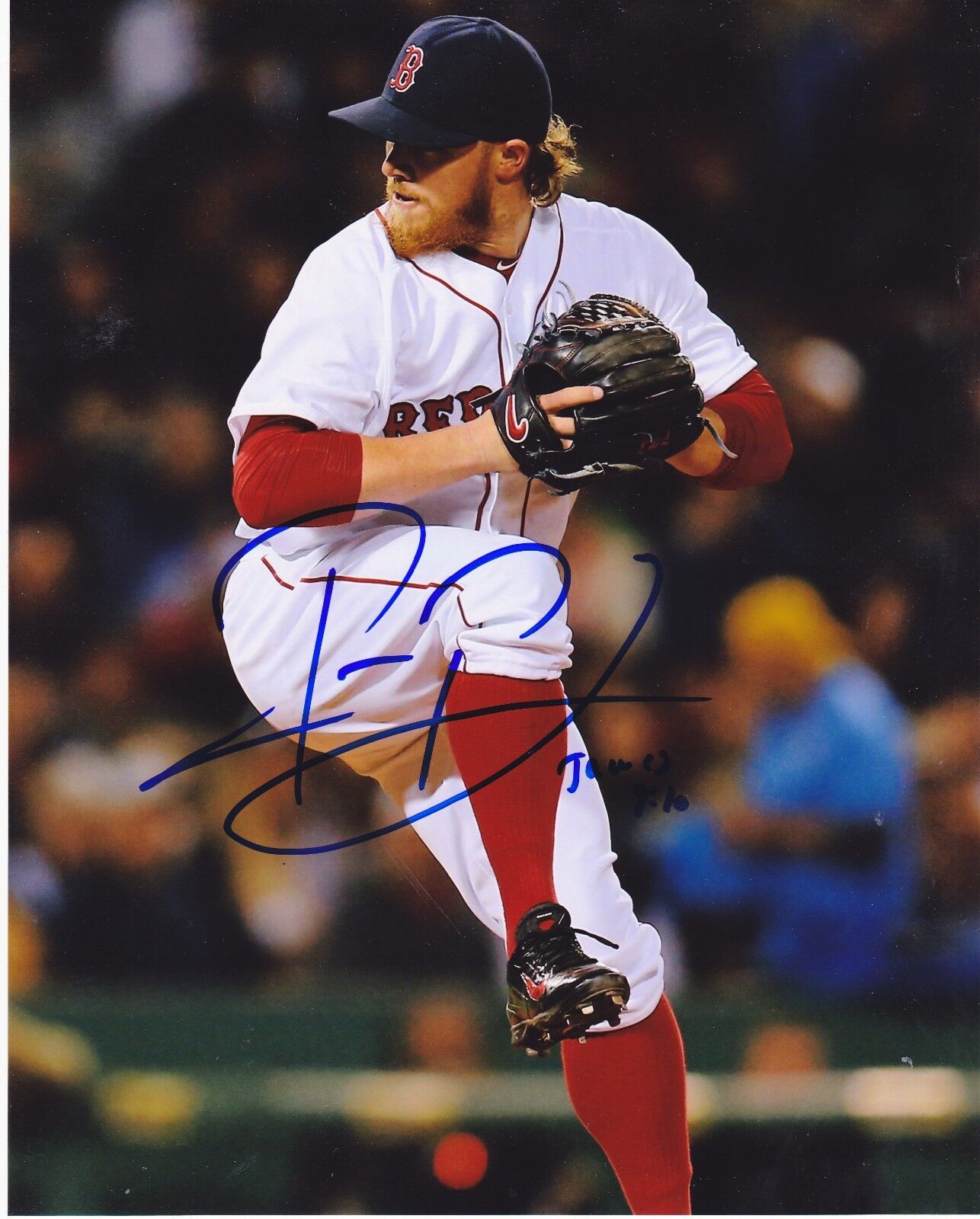 ROBBIE ROSS BOSTON RED SOX ACTION SIGNED 8x10