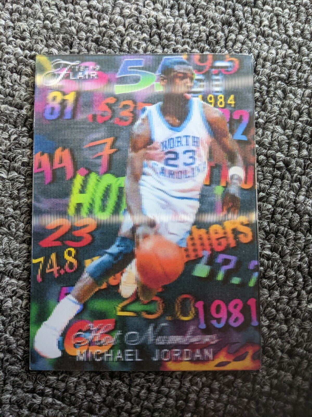 INVEST! MICHAEL JORDAN HOT NUMBERS CARD! LIMITED EDITION 1 OF 23!