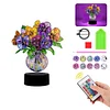 Acrylic Double Sided Butterfly Vase Diamond Painting LED Night Light Kit