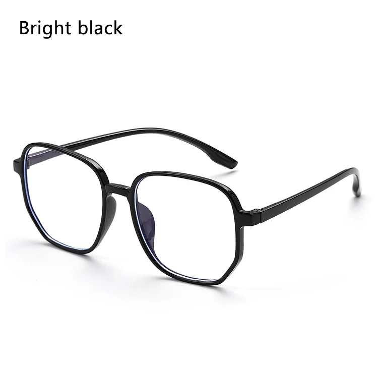Vintage Anti-Blue Light Glasses Women Men Irregular Polygon Large Frame Glasses Radiation Protection Computer Gaming Eyeglasses