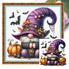 Pumpkin Gnome-11CT Stamped Cross Stitch 40*40cm/15.75*15.75in tapestrymarket