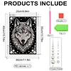 Diamond Painting-DIY Special Shaped Drill Pearl Painting Wolf(30x40cm)