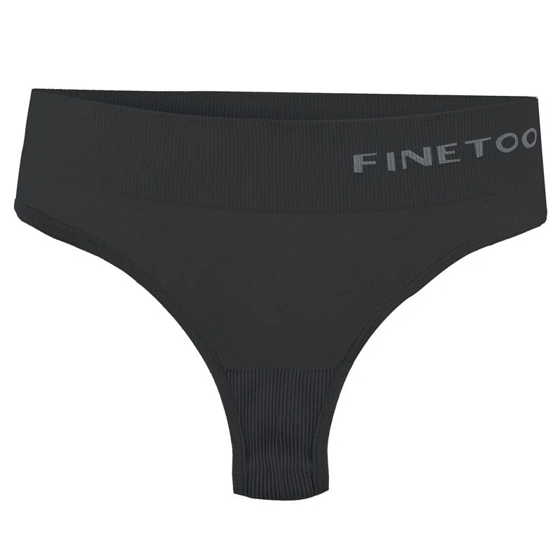 FINETOO Seamless Thongs Panties Women M-2XL Plus Size G-string Underwear Sexy Underpants Ladies Soft Panties Lingerie 8 Colors