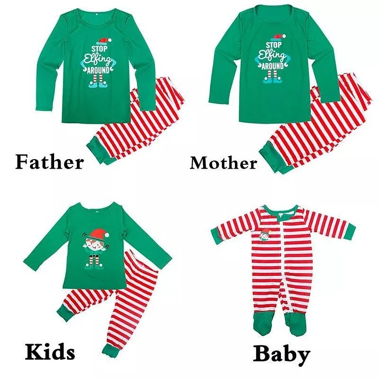 Mummy elf dad online elf baby elf pyjamas