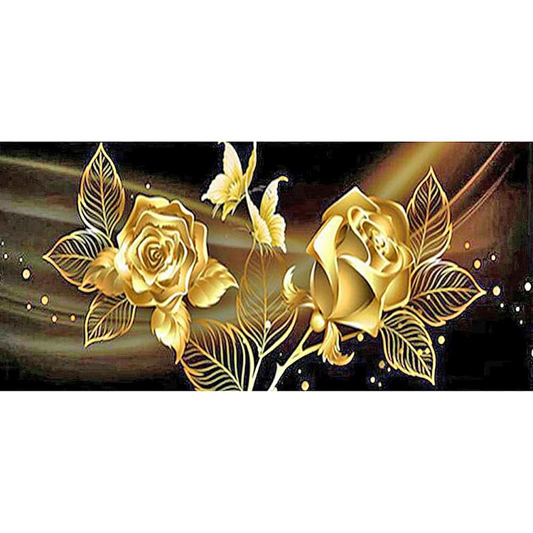 Rose - Full Round Drill Diamond Painting - 80x40cm(Canvas)