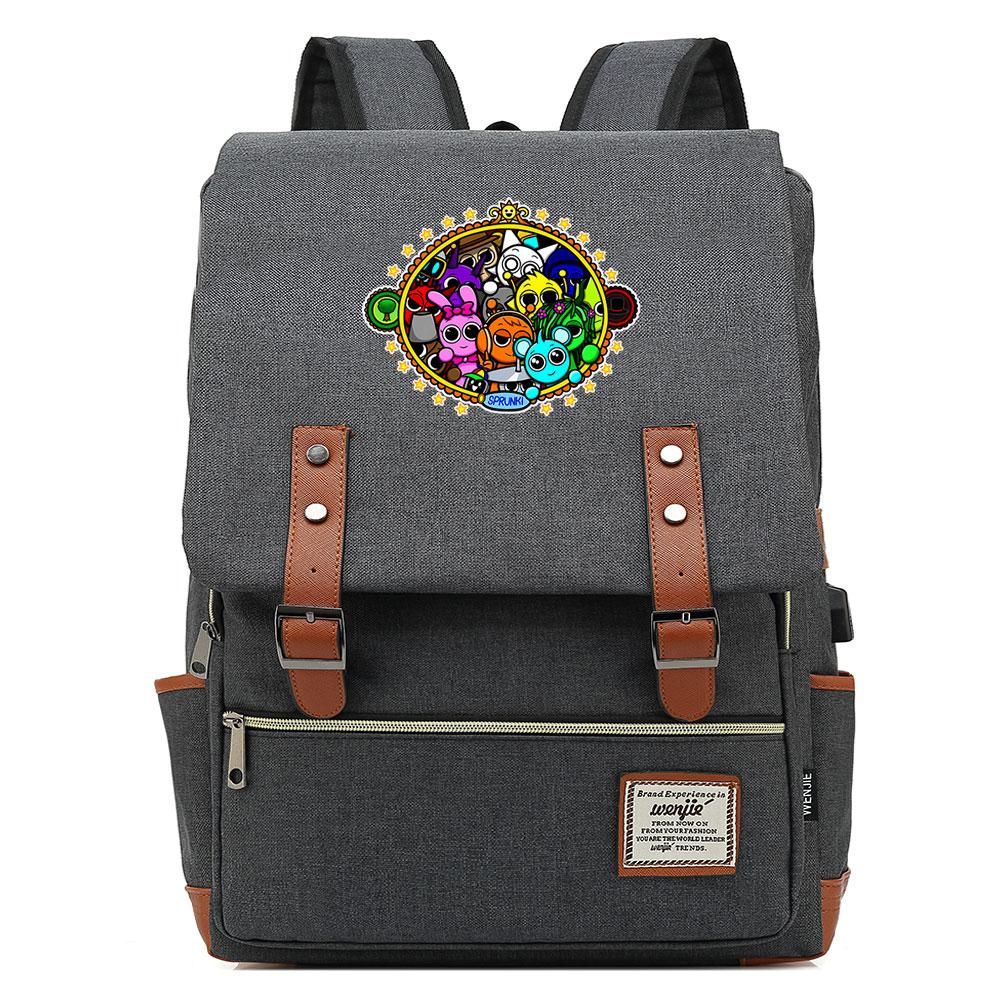 Mayoulove Sprunki Backpack Lightweight Design Perfect for School and Outdoor Adventures-Mayoulove