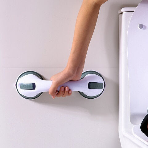 Falling in the bathroom can lead to painful injuries, especially for the elderly! We have a simple yet effective solution Anzen™ Shower Bathroom Suction Cup Safety Grab Bars For Elderly And Handicap.