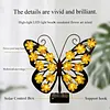 LED Solar-Powered Wall Lamp Hollow Out Wall Decoration Light Wrought Iron Decorative Light IP65 Waterproof Solar Ambient Landscape Lights for Villa Garden Courtyard Decor