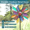 Colorful Dahlia Wind Spinner