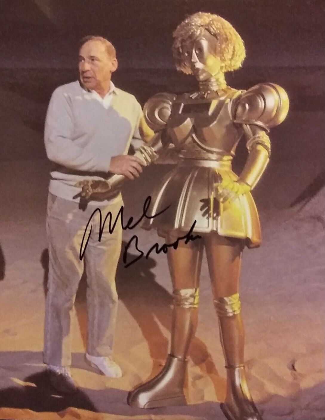 Mel Brooks signed 8x10