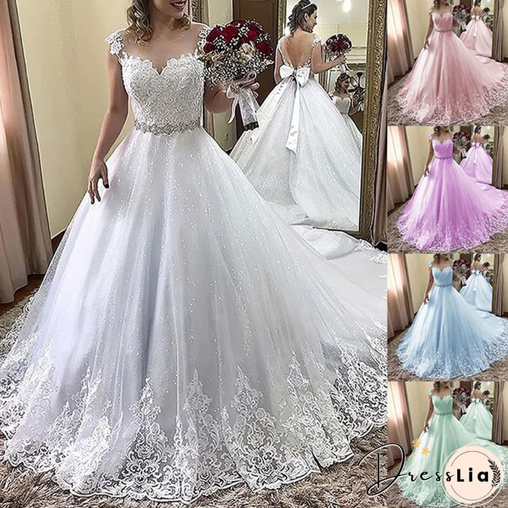 New Arrival Women Fashion Solid Color Plus Size Maxi Dress Long Sleeve Floor Length Lace Women Evening Dress V-Neck Prom Dress Wedding Dress