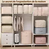 Organisateur &agrave; auto-compression ultra peu encombrant