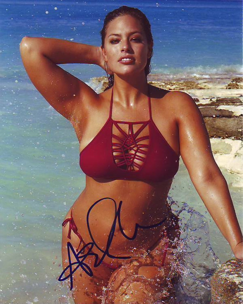 Ashley graham signed autographed sports illustrated swimsuit 8x10 Photo Poster painting