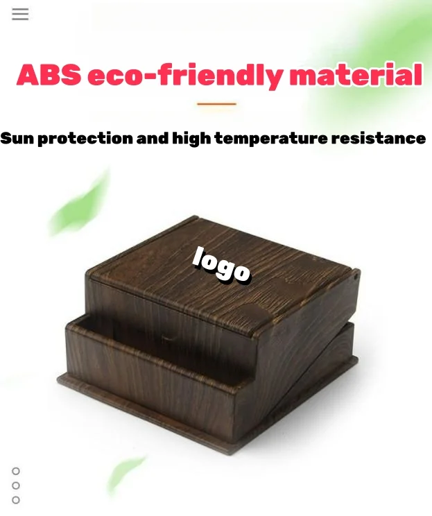 Automatic bouncing wood grain car cigarette box