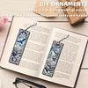 (US Local)Christmas Owl A5 Size Diamond Painting Notebook Set with 4Pcs Bookmark Gift