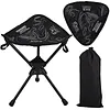 Portable Folding Tripod Stool 360 Rotating Camping Stool Foldable Tripod Chair