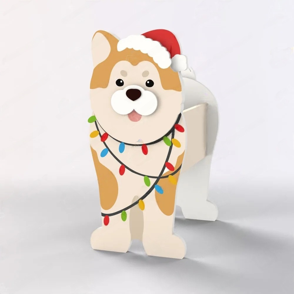 Akita Christmas Planter
