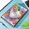 50 Pages DIY Heart Flowers Special Shaped Diamond Painting Notebook