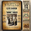 [US Local Warehouse]4PCS Wanted - Vintage Metal Signs Set - 30*40cm