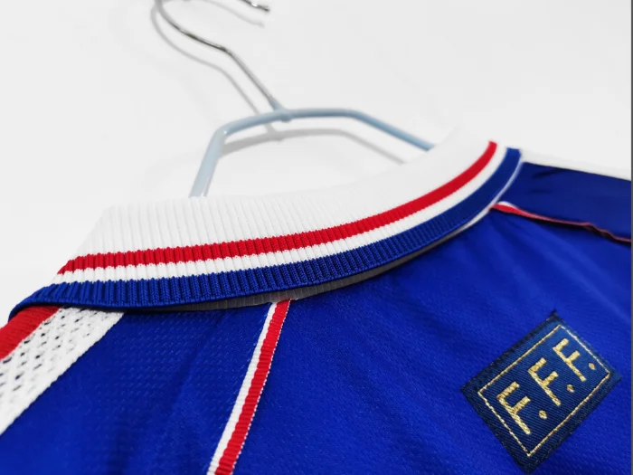 1998 France home retro Men's Football T-Shirt Thai Quality