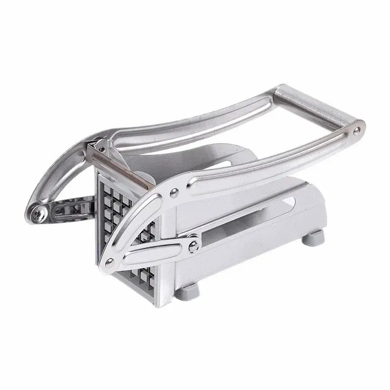 Manual Stainless Steel French Fry Cutter, Multi‑Blade Vegetable Chopper for Potato, Carrot, Cucumber, Cuts Strips, Cubes & Dices, Kitchen Food Prep Tool eltralife