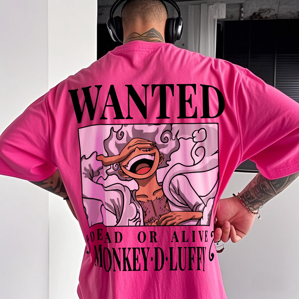 Spring And Summer Oversized Style Anime Graphic Design T-shirt