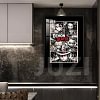 Black & White Manga Slice Art Decorative Painting - Demon Slayer: Kimetsu No Yaiba Decorative Painting - JuZi Studio