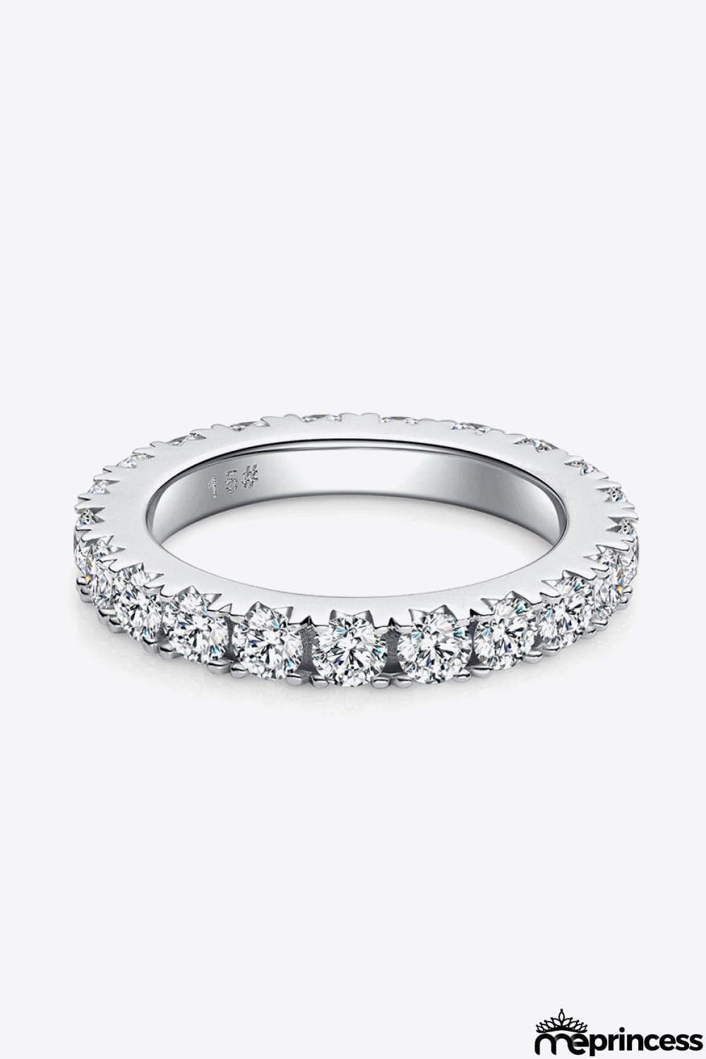 2.3 Carat Moissanite 925 Sterling Silver Eternity Ring