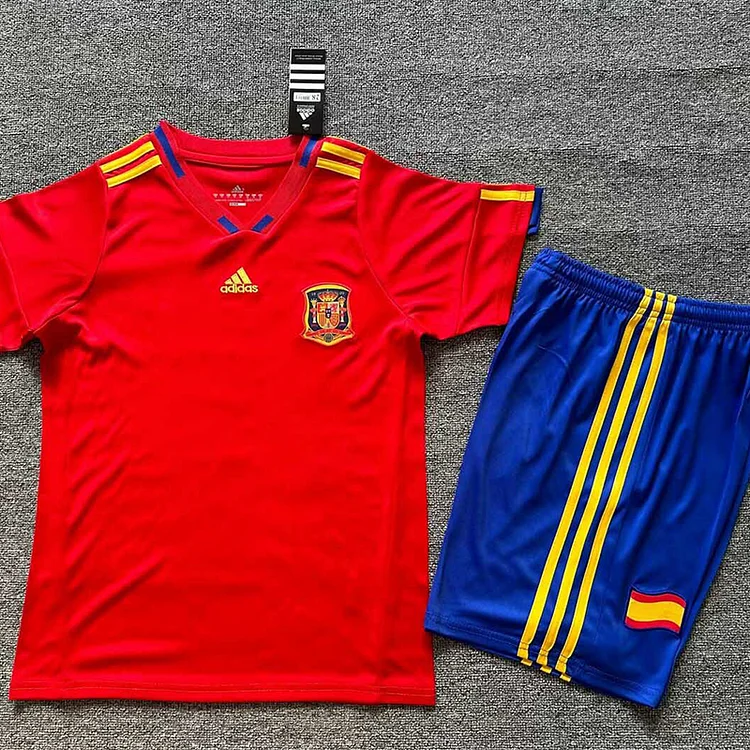 Kids Spain 2010 Retro Home Shirt