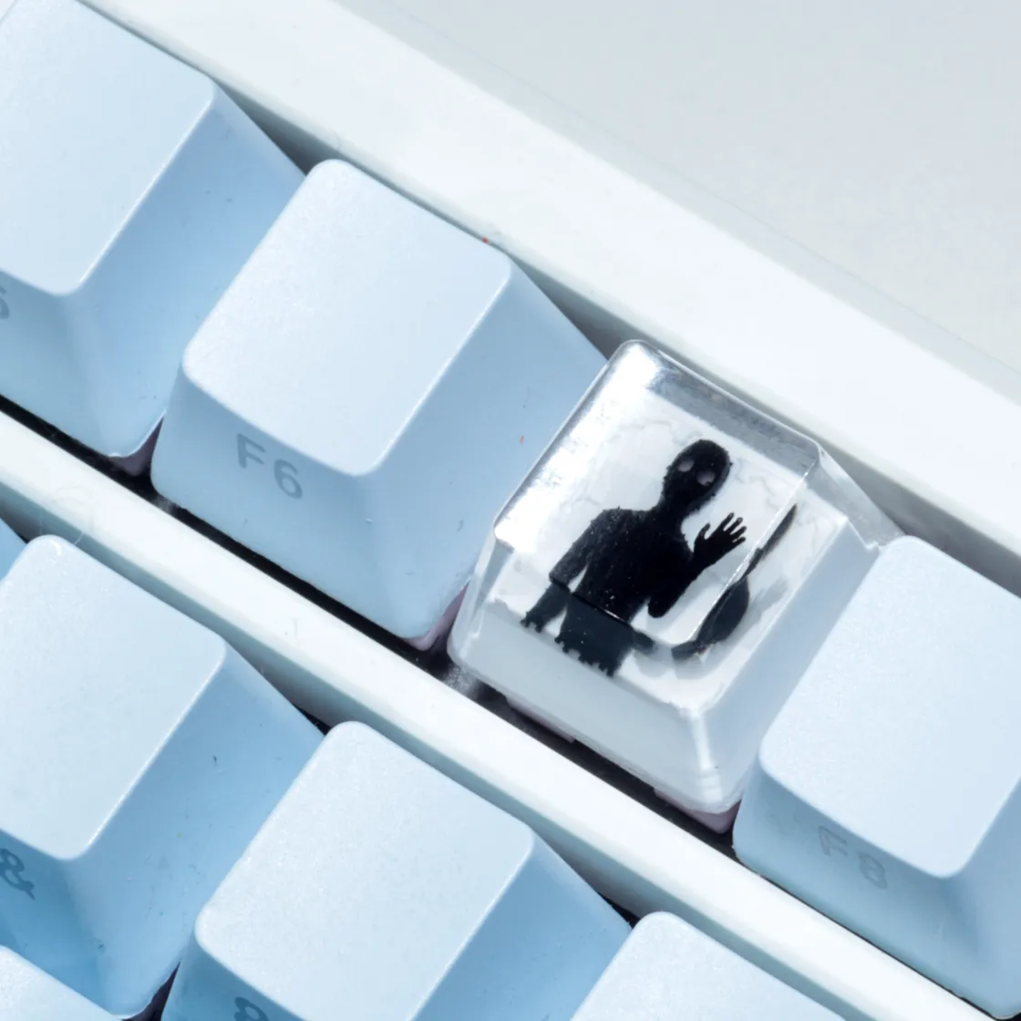 Rusty Lake Ghost Epoxy Resin Artisan Keycap Axonkit