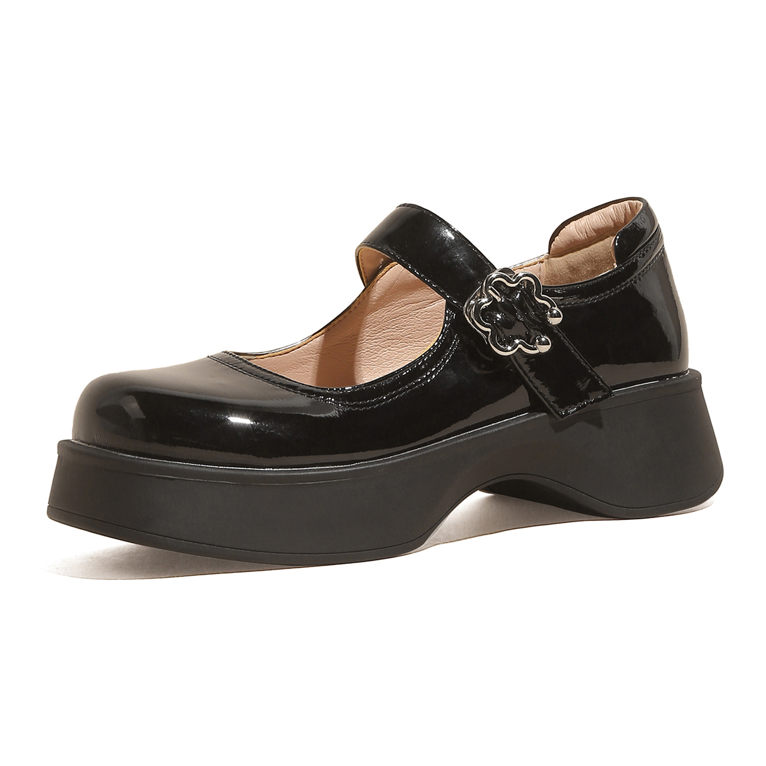 TAAFO Women's Block Heels Round Toe Loafers Women's Casual Anti-shoe Slip Women's Shoes