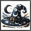 Witch Hat-14CT Stamped Cross Stitch 40*40cm tapestrymarket