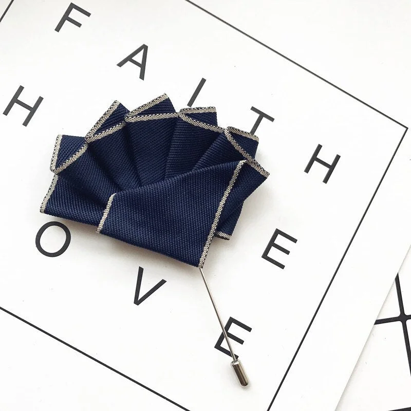 High-end New Rhinestone Bowties Brooch Korean Gentleman Dress White Shirt Wedding Bow Tie Set for Men Accessories Pocket Square