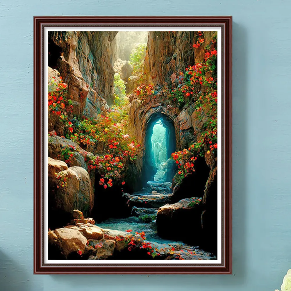 Full Round Diamond Painting 40*50cm - Cave