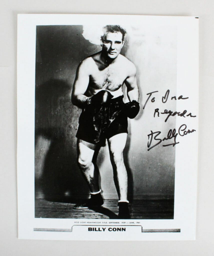 Billy Conn Signed Boxing Photo Poster painting 8x10 - COA JSA