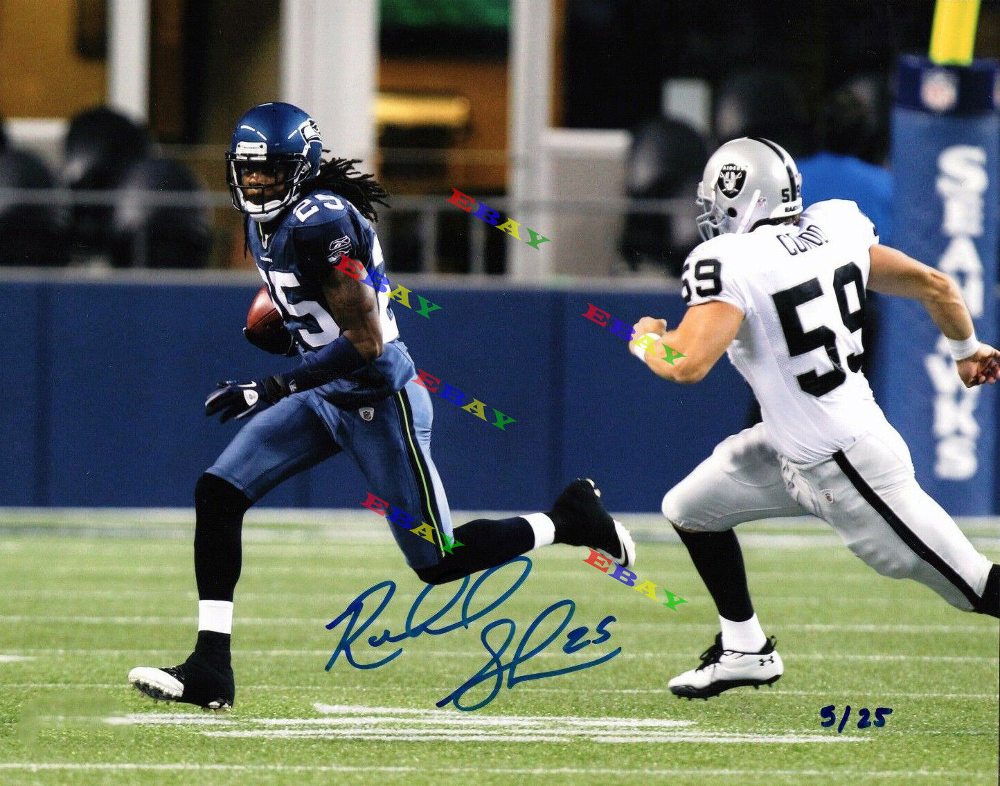 Richard Sherman Seahawks Signed Autographed 8x10 Photo Poster painting Reprint