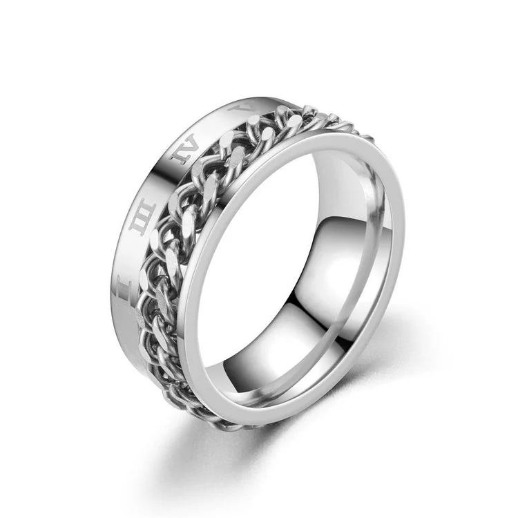 Men's Chain Spinner Ring
