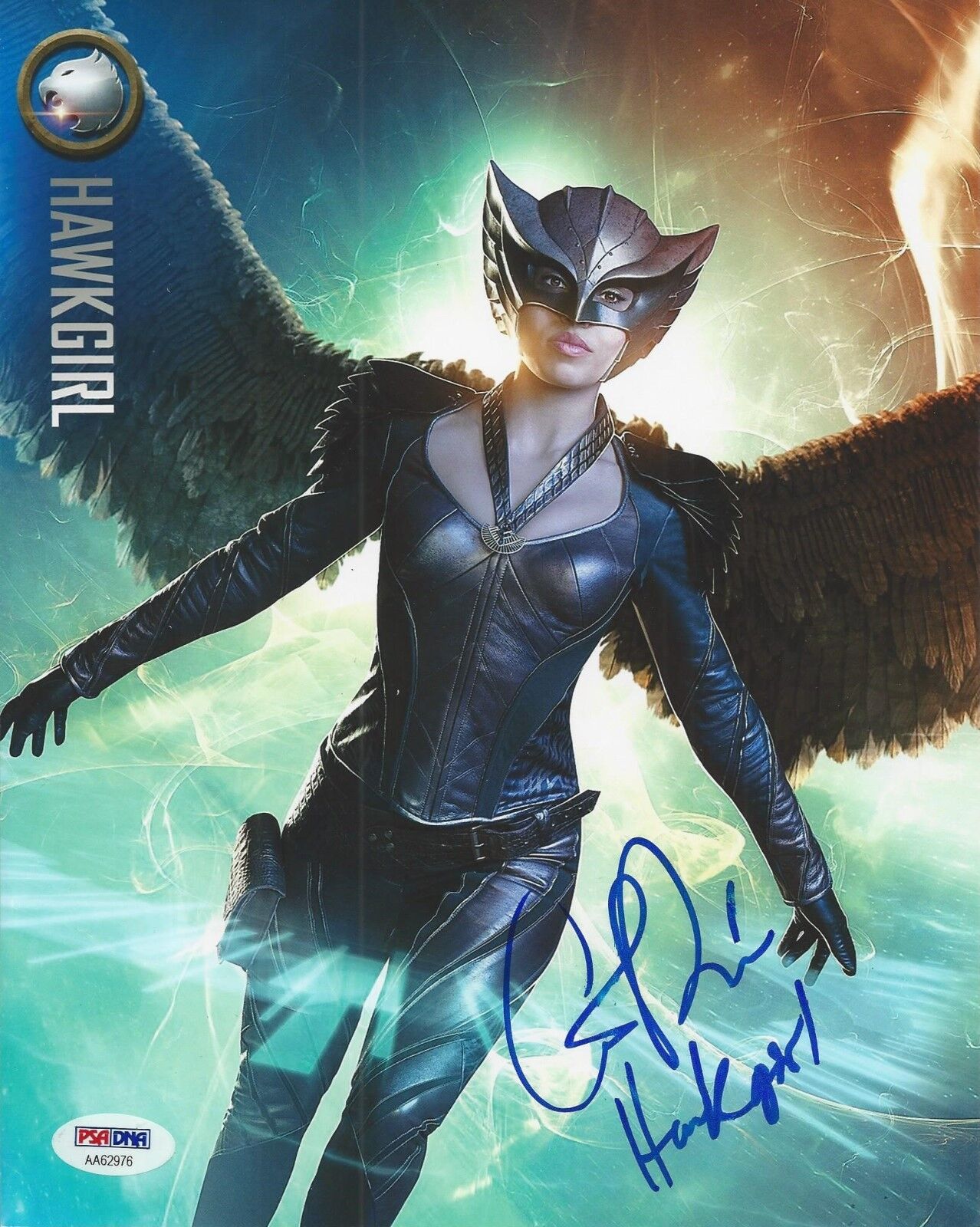 Ciara Renee signed Hawk Girl 8x10 PSA/DNA # AA62976