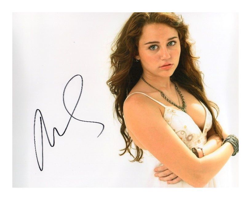 MILEY CYRUS AUTOGRAPHED SIGNED A4 PP POSTER Photo Poster painting PRINT 2