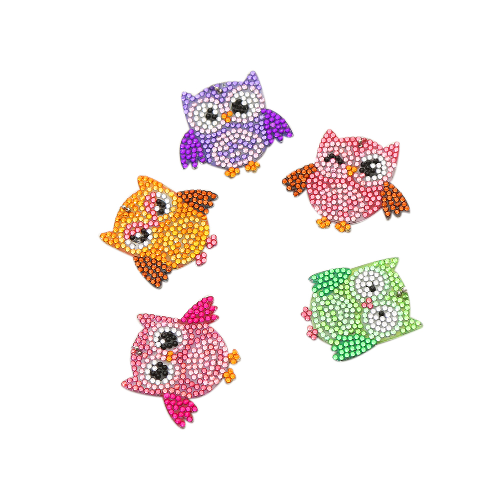 

5pcs Owl - 5D DIY Craft Keychain, 501 Original