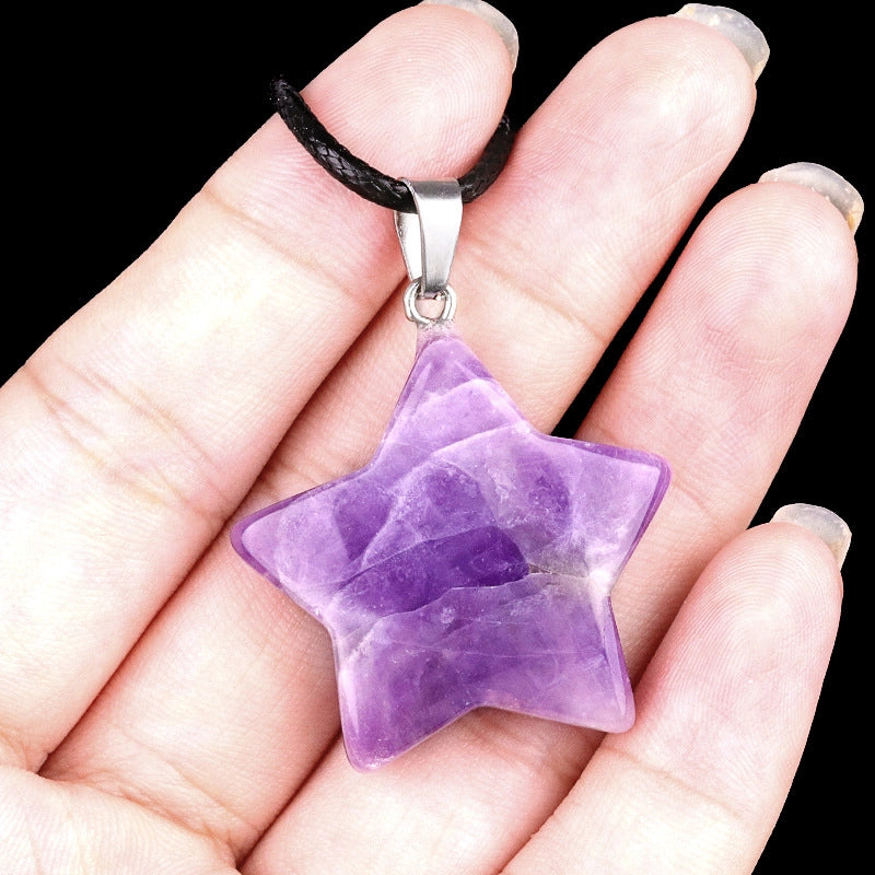 1 Piece Semi-precious Stone Star Jewelry Accessories Pendant