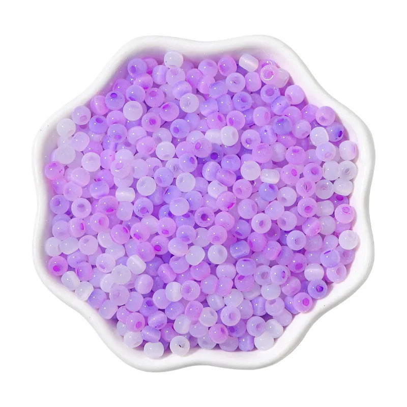 1 Set Diameter 4mm Hole 1~1.9mm Glass Ball Beads