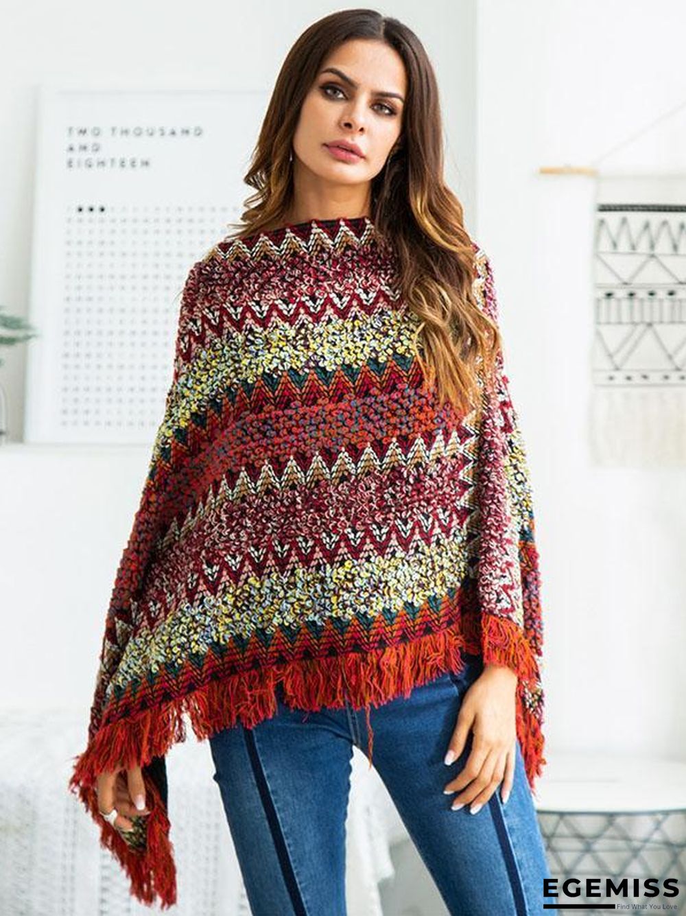 Bohemia Retro Loose Tassels Sweater Tops | EGEMISS