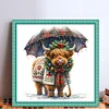 (Counted/Stamped)Christmas Highland Cow-11CT Cross Stitch 40*40cm