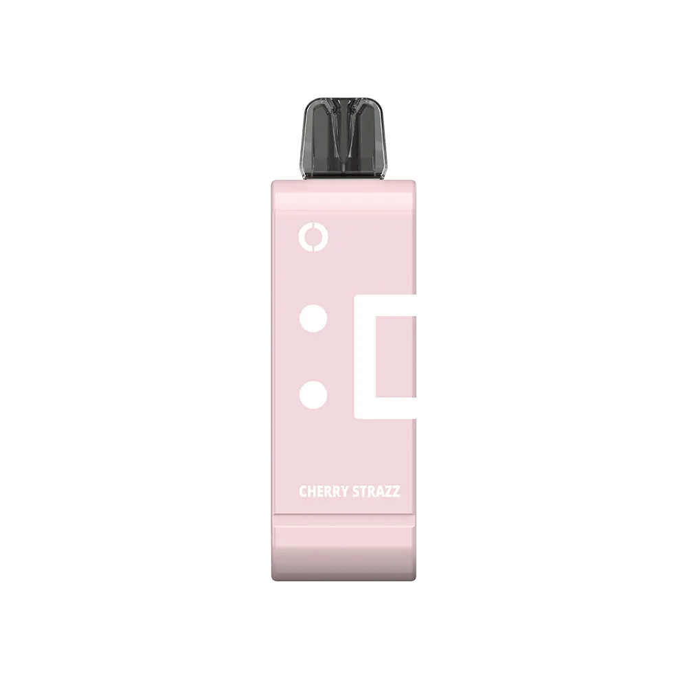 Stylish pink Off Stamp SW9000 disposable pod, Cherry Strazz flavor