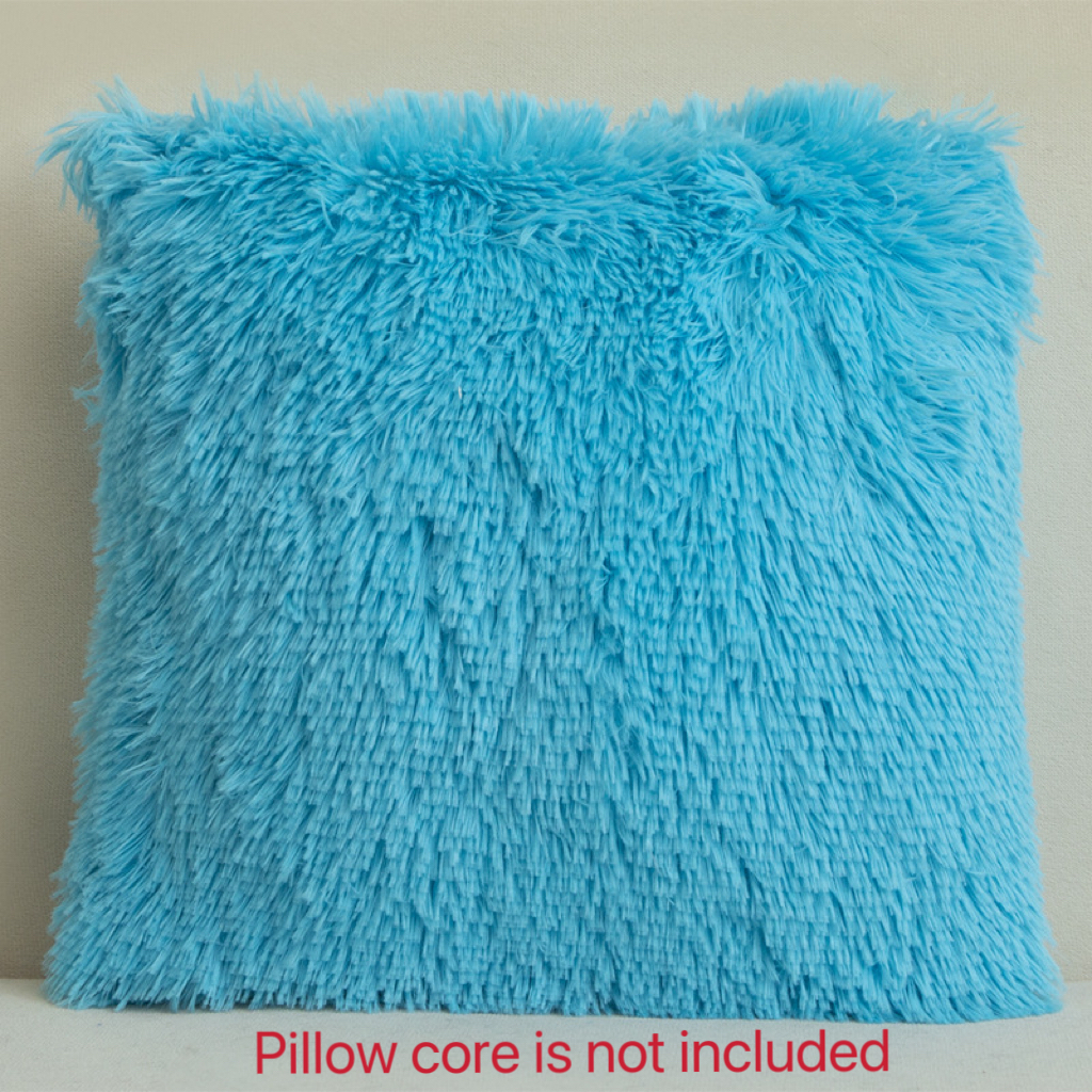 1 Pack Luxury Faux Fur Throw Pillow Cover Deluxe Decorative Plush Pillow Case Cushion Cover Shell For Sofa Bedroom Car 16x16in